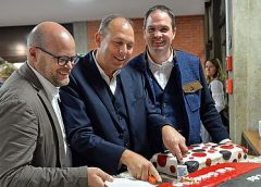 Foto: Die Präsidenten der Tourismusverein Grödens Von links: Ezio Prinoth, Christoph Vinatzer, Ambros Hofer