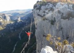 Slackline Weltrekord von Friedi Kühne