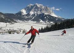Skifahren beim Hotel Alpenrose